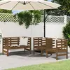 vidaXL Salon de jardin 3 pcs marron miel bois de pin massif