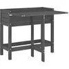 vidaXL Jardinière de jardin avec dessus pliable gris bois pin massif