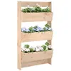 vidaXL Jardinière murale 3 niveaux 60x18,5x110 cm bois de pin massif