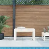 vidaXL Banc de jardin blanc 80x38x45 cm bois massif de pin