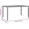 vidaXL Ensemble à manger de jardin 5 pcs coussins gris résine tressée