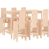 vidaXL Ensemble de bar de jardin 7 pcs Bois de pin massif