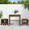 vidaXL Ensemble de bistrot de jardin 3 pcs marron miel bois pin massif