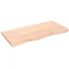 vidaXL Étagère murale 100x50x(2-4) cm bois de chêne massif non traité