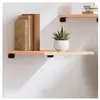 vidaXL Étagère murale 40x50x2 cm bois de chêne massif non traité
