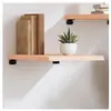 vidaXL Étagère murale 40x60x(2-4) cm bois de chêne massif non traité