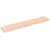 vidaXL Étagère murale 100x20x2 cm bois de chêne massif non traité