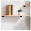 vidaXL Étagère murale 60x30x2 cm bois de chêne massif non traité