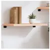 vidaXL Étagère murale 60x30x(2-4) cm bois de chêne massif non traité