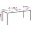 vidaXL Ensemble à manger jardin 9pcs et coussins noir résine tressée
