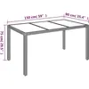 vidaXL Ensemble à manger de jardin coussins 7pcs Noir Résine tressée