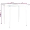 vidaXL Ensemble à manger de jardin 5 pcs Noir Résine tressée