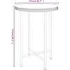 vidaXL Ensemble à manger de jardin 3 pcs Noir Résine tressée