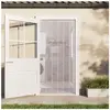 vidaXL Rideau de porte transparent 200 mmx1,6 mm 10 m PVC