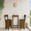vidaXL Tabourets 2 pcs marron miel 40x48,5x115,5 cm bois massif de pin