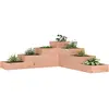 vidaXL Jardinière 4 niveaux 106x104,5x36 cm bois de douglas massif