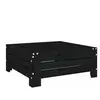 vidaXL Couvercle de base de parasol noir bois massif de pin