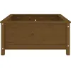vidaXL Jardinière marron miel 82,5x82,5x39 cm bois massif de pin