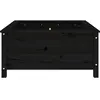 vidaXL Jardinière noir 82,5x82,5x39 cm bois massif de pin