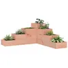 vidaXL Jardinière 4 niveaux 80,5x79x36 cm bois de douglas massif