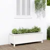 vidaXL Lit surélevé de jardin blanc 119,5x40x39 cm bois de pin massif