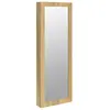 vidaXL Armoire à bijoux avec miroir murale 37,5x10x106 cm