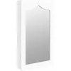 vidaXL Armoire à bijoux avec miroir murale blanc 37,5x10x67 cm