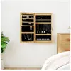 vidaXL Armoire à bijoux avec miroir et éclairage LED mural