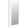 vidaXL Armoire à bijoux avec miroir murale blanc 30x8,5x67 cm