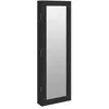 vidaXL Armoire à bijoux avec miroir murale noir 30x8,5x90 cm