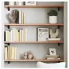 vidaXL Étagère murale marron clair 100x20x2cm bois chêne massif traité