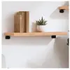 vidaXL Étagère murale marron clair 60x20x4 cm bois chêne massif traité