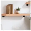 vidaXL Étagère murale marron clair 60x20x6 cm bois chêne massif traité