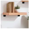 vidaXL Étagère murale marron clair 40x20x6 cm bois chêne massif traité