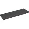 vidaXL Étagère murale marron foncé 60x20x2 cm bois chêne massif traité