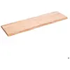 vidaXL Étagère murale marron clair bois chêne massif traité