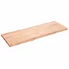 vidaXL Étagère murale marron clair bois chêne massif traité