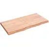 vidaXL Étagère murale marron clair bois chêne massif traité