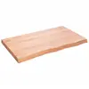 vidaXL Étagère murale marron clair bois chêne massif traité