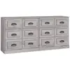 vidaXL Buffets 2 pcs sonoma gris bois d'ingénierie