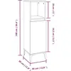 vidaXL Ensemble de meubles de salle de bain 3 pcs Chêne fumé