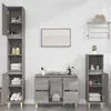 vidaXL Ensemble de meubles de salle de bain 3 pcs Sonoma gris