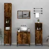 vidaXL Ensemble de meubles de salle de bain 3 pcs Chêne fumé