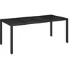 vidaXL Ensemble à manger jardin 9pcs et coussins noir résine tressée
