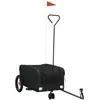 vidaXL Remorque de vélo noir 30 kg fer