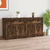 vidaXL Buffets 2 pcs chêne fumé bois d'ingénierie