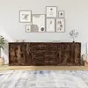vidaXL Buffets 3 pcs Chêne fumé Bois d'ingénierie
