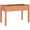 vidaXL Jardinière avec doublure marron 118x59x76 cm bois massif sapin