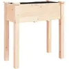 vidaXL Jardinière avec doublure 71x37x76 cm bois massif de sapin