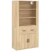 vidaXL Buffet haut Chêne sonoma Bois d'ingénierie